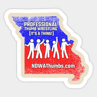 NDWAThumbs - Thumbs Across Missouri Sticker